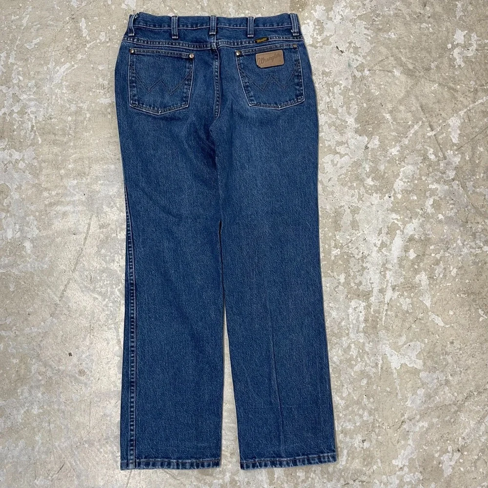 Wrangler Jeans 33x30 Blue Pants Slim 936 Cowboy Western‎ Denim Work Fits 31x30